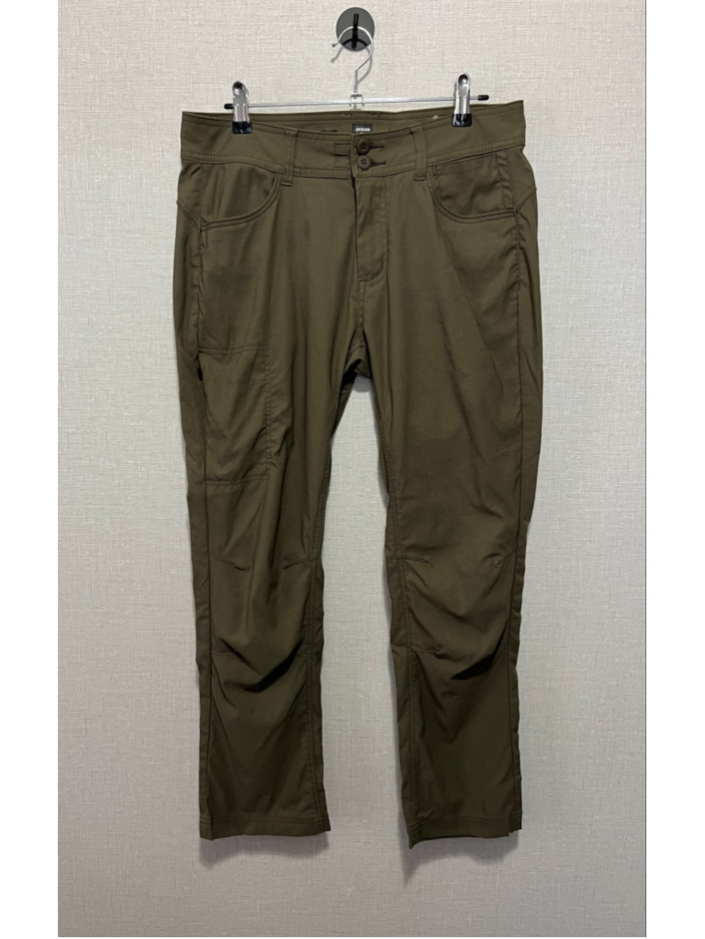 prAna Olive Green Straight Fit Stretchy Outdoors Hiking Utility Pants